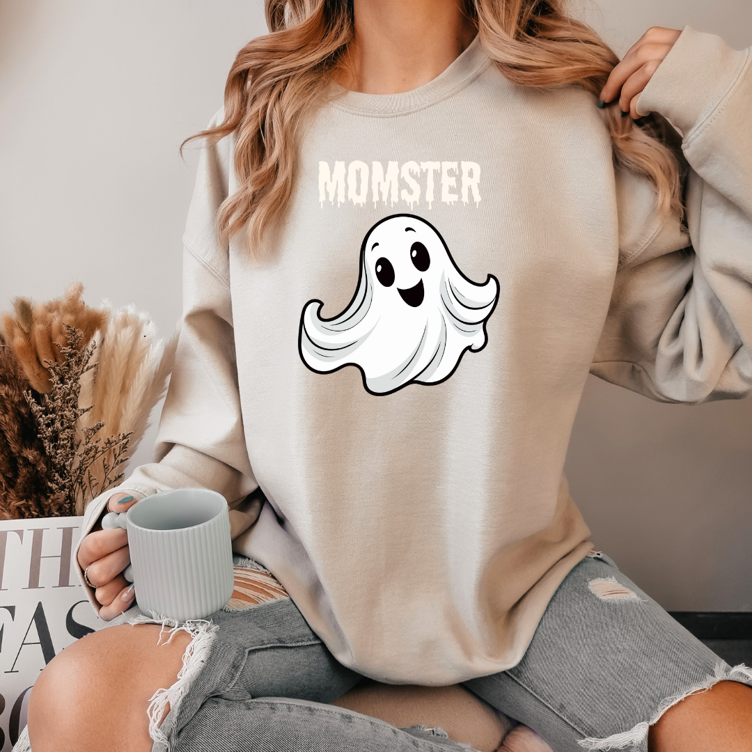 Cute Momster Sweatshirt, Halloween Sweater,Halloween Crewneck