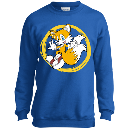 Tails Youth Crewneck Sweatshirt, Kids Sweatshirt, Kids Gifts