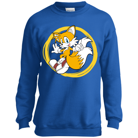 Tails Youth Crewneck Sweatshirt, Kids Sweatshirt, Kids Gifts