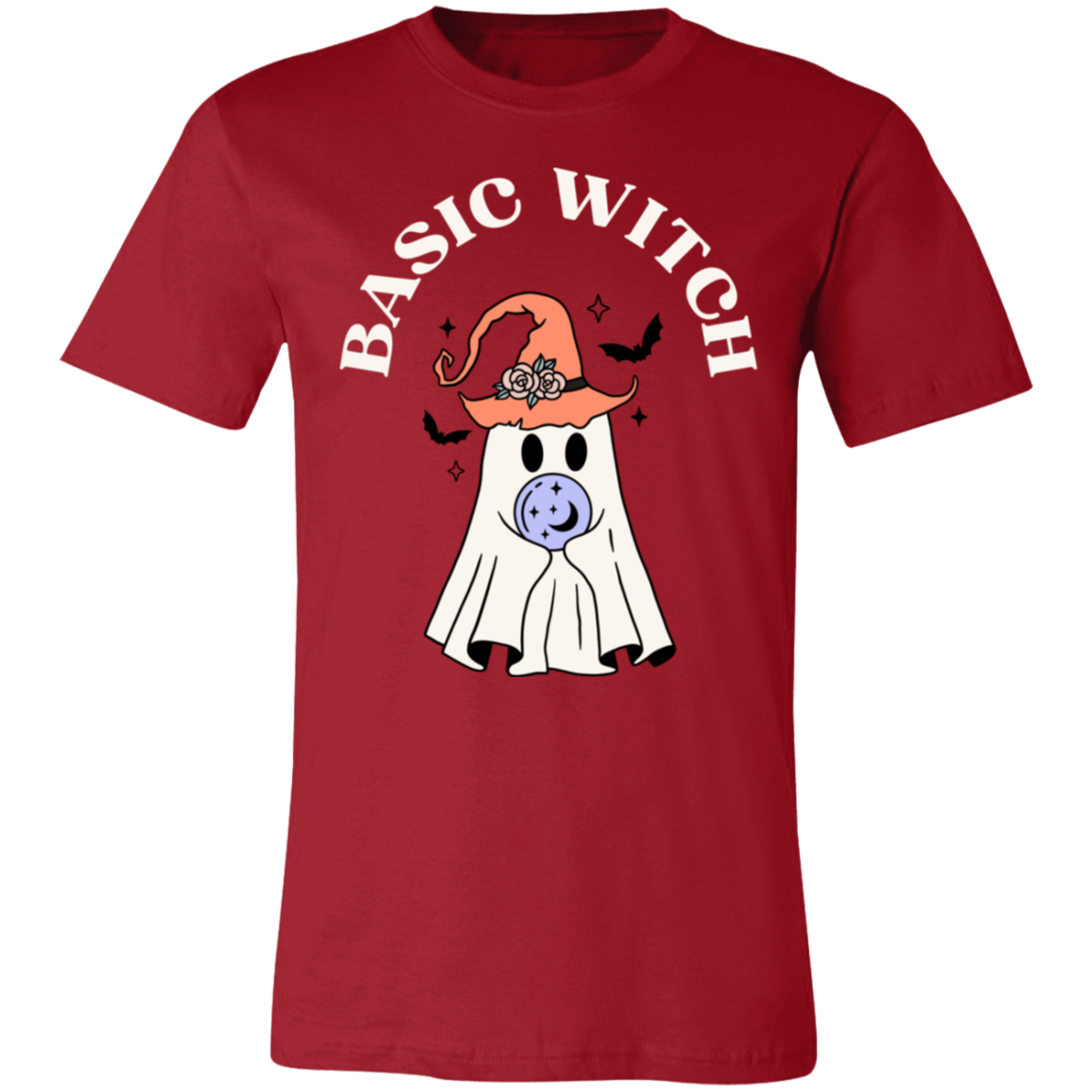 Basic Witch Short-Sleeve T-Shirt, Halloween T shirt, Halloween gift, Ghost Halloween