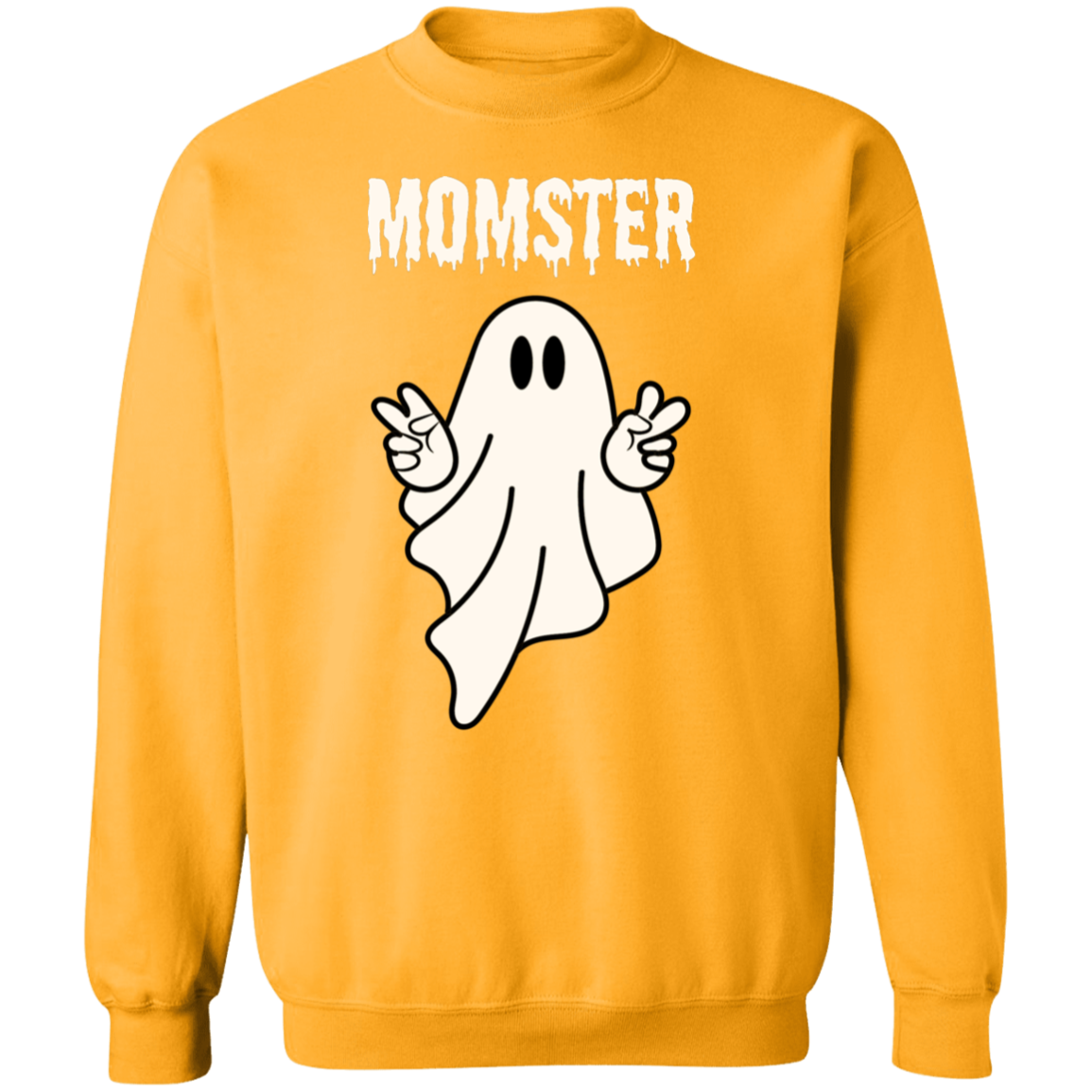 Momster Ghost Sweatshirt, Halloween Crewneck Sweater