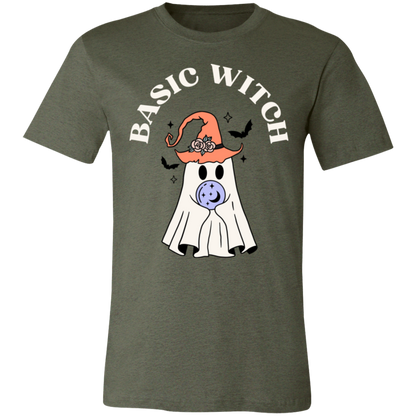 Basic Witch Short-Sleeve T-Shirt, Halloween T shirt, Halloween gift, Ghost Halloween