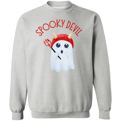 Spooky Devil Crewneck Pullover Sweatshirt, Halloween Sweatshirt