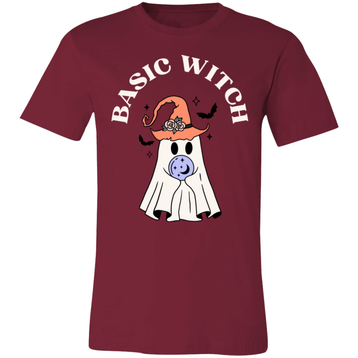 Basic Witch Short-Sleeve T-Shirt, Halloween T shirt, Halloween gift, Ghost Halloween