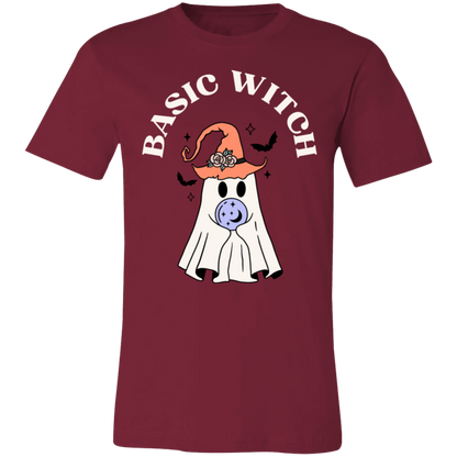 Basic Witch Short-Sleeve T-Shirt, Halloween T shirt, Halloween gift, Ghost Halloween