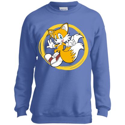 Tails Youth Crewneck Sweatshirt, Kids Sweatshirt, Kids Gifts