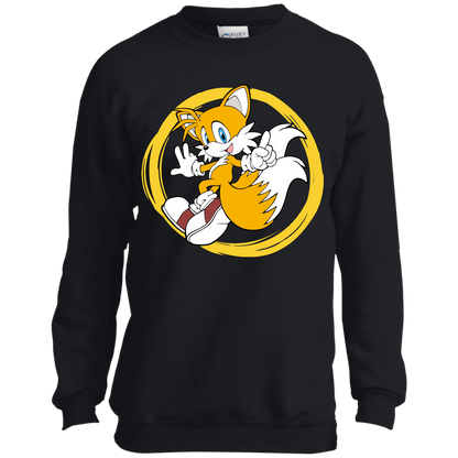 Tails Youth Crewneck Sweatshirt, Kids Sweatshirt, Kids Gifts