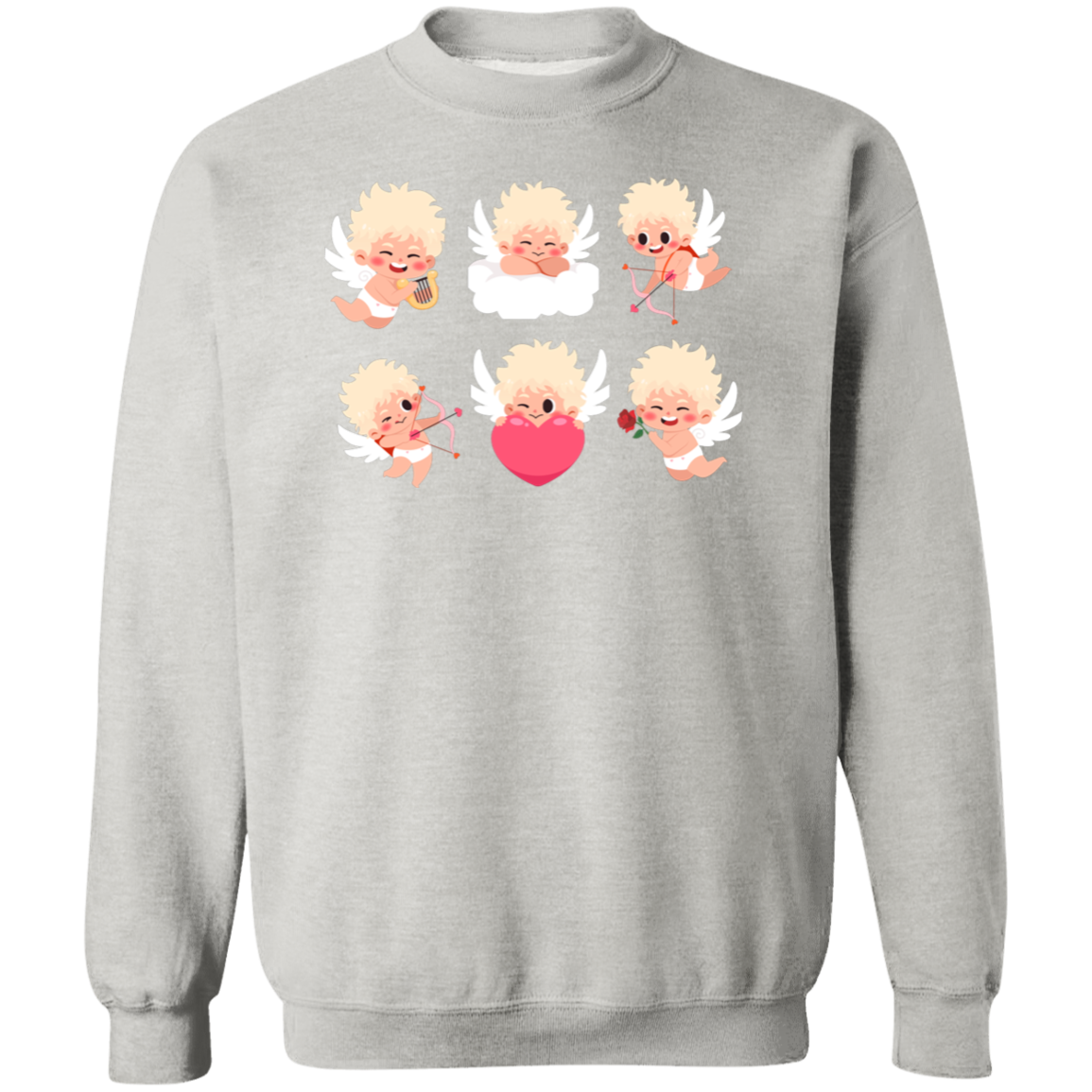 6 Cupids Pullover Sweatshirt, Valentines day Sweater, Valentines day Gift