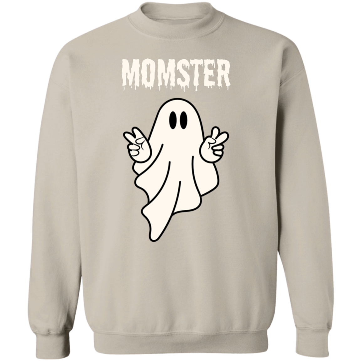 Momster Ghost Sweatshirt, Halloween Crewneck Sweater