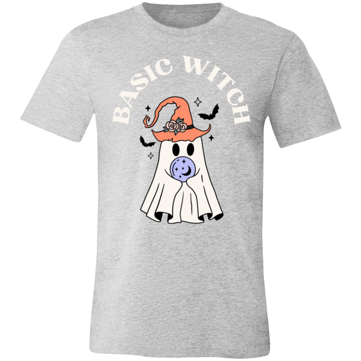 Basic Witch Short-Sleeve T-Shirt, Halloween T shirt, Halloween gift, Ghost Halloween