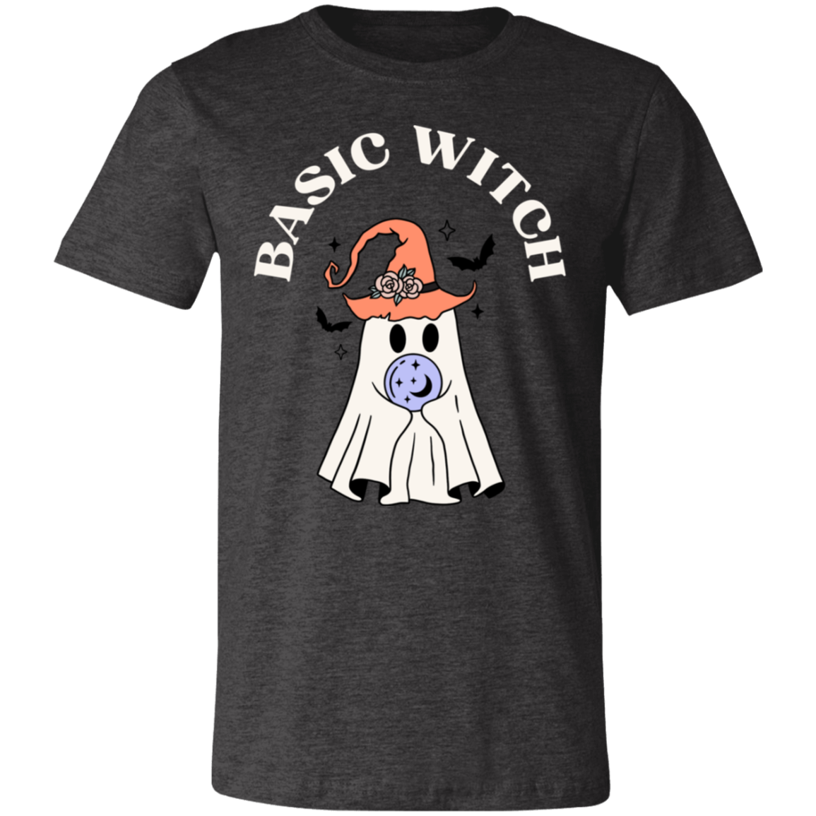 Basic Witch Short-Sleeve T-Shirt, Halloween T shirt, Halloween gift, Ghost Halloween