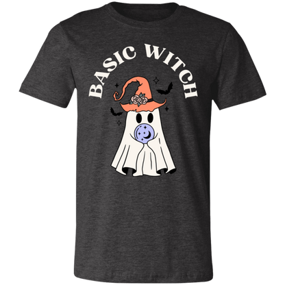 Basic Witch Short-Sleeve T-Shirt, Halloween T shirt, Halloween gift, Ghost Halloween