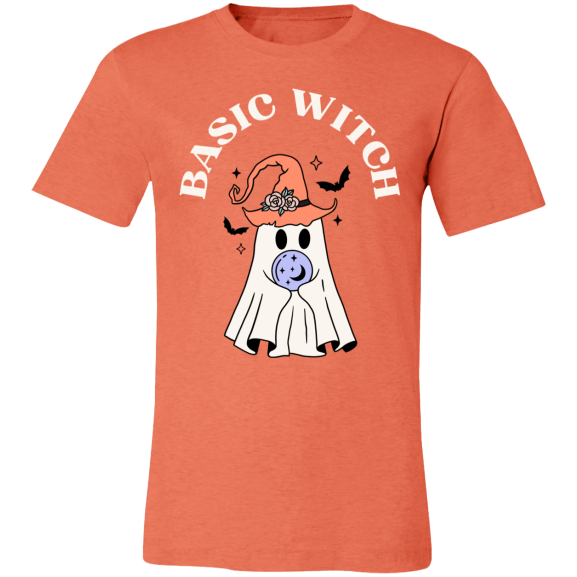 Basic Witch Short-Sleeve T-Shirt, Halloween T shirt, Halloween gift, Ghost Halloween