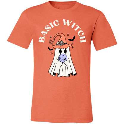 Basic Witch Short-Sleeve T-Shirt, Halloween T shirt, Halloween gift, Ghost Halloween