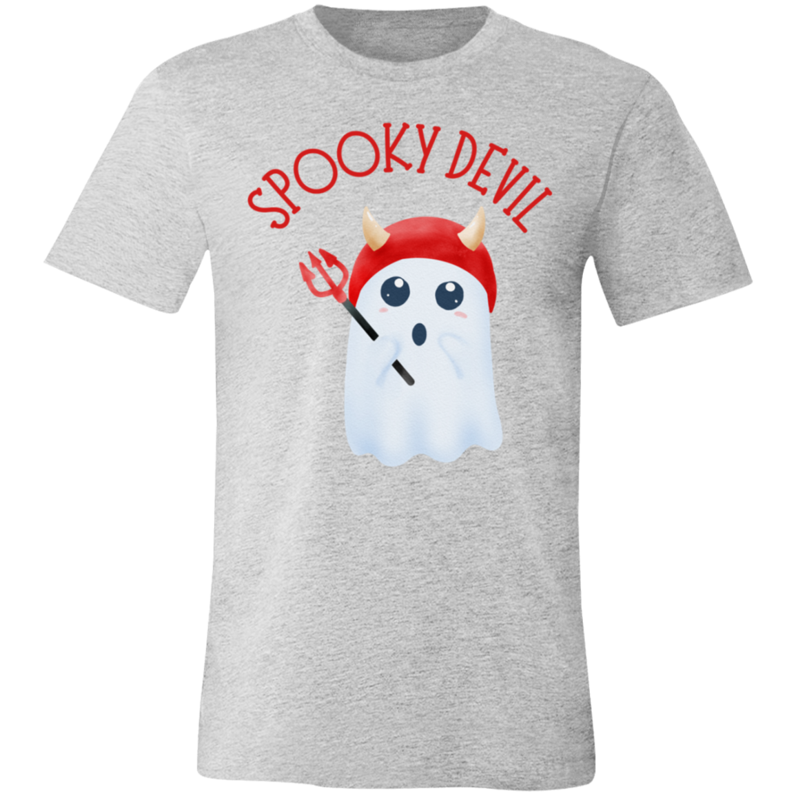 Spooky Devil Jersey Short-Sleeve T-Shirt