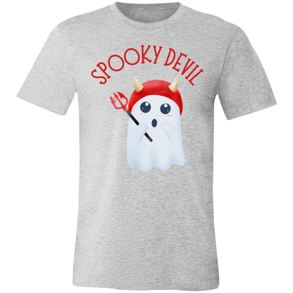 Spooky Devil Jersey Short-Sleeve T-Shirt