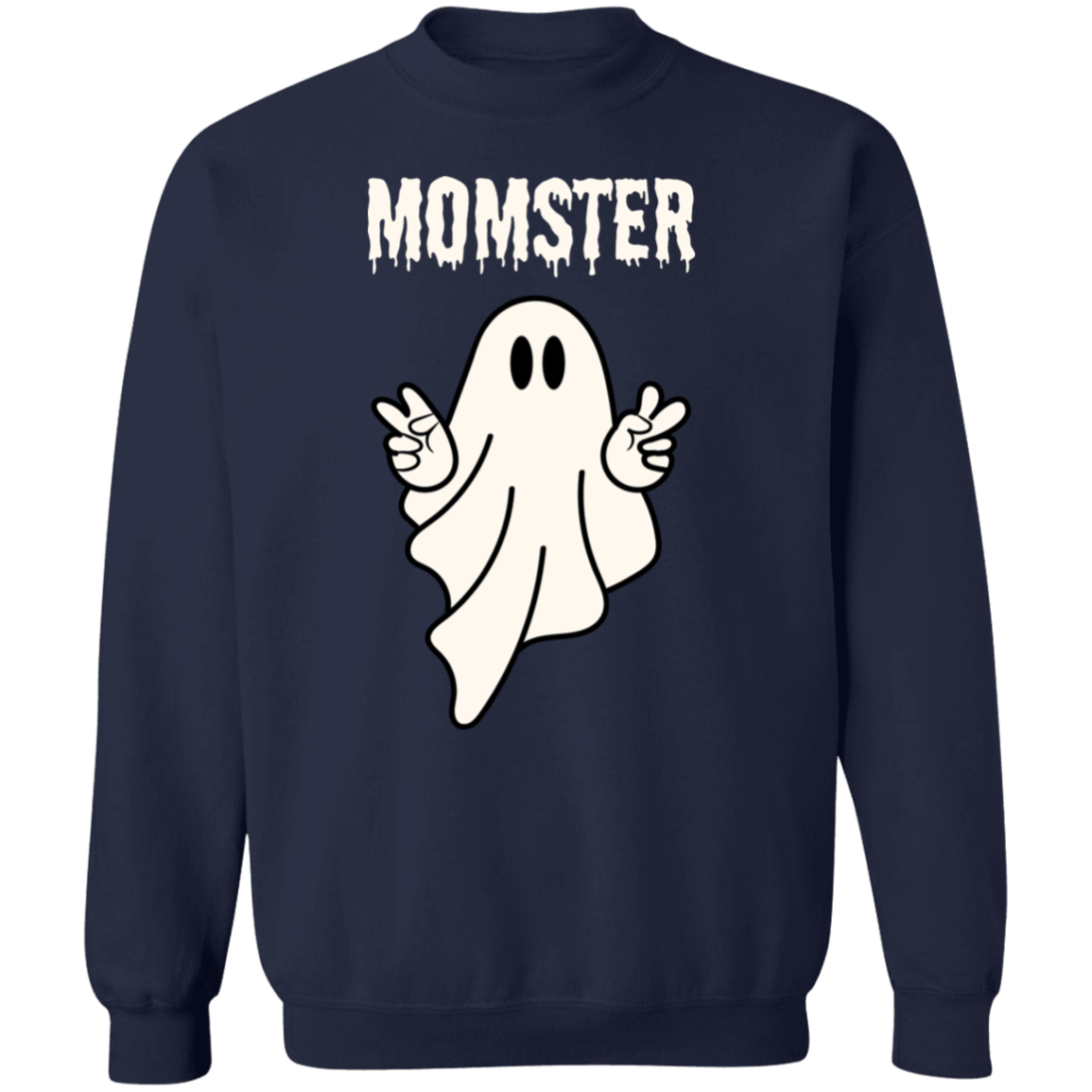 Momster Ghost Sweatshirt, Halloween Crewneck Sweater