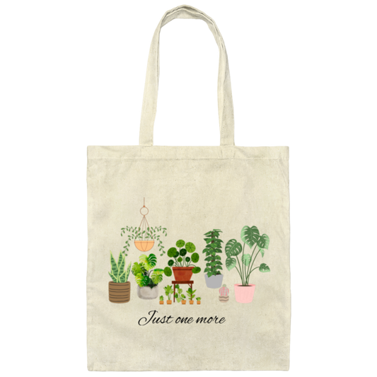 Just One More Plant Tote Bag, Great gift for Plant lady, Plant Mama