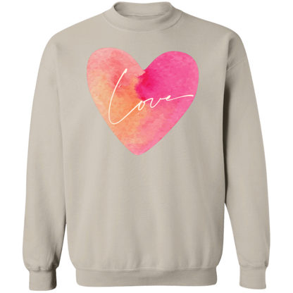 Love Heart Pullover Sweatshirt, Valentines Day Gift, Gift for her