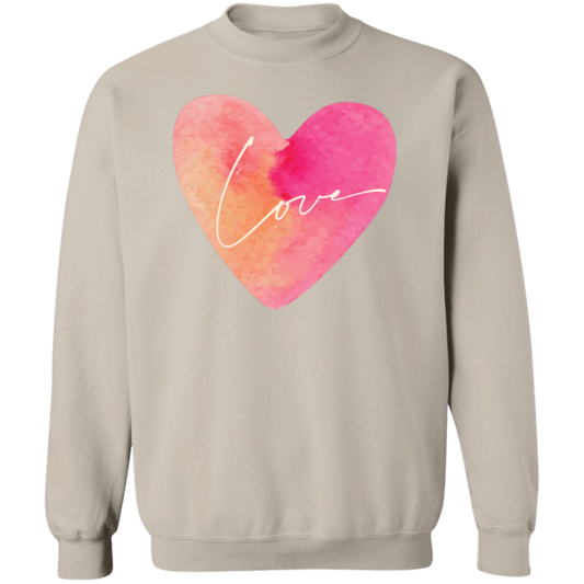 Love Heart Pullover Sweatshirt, Valentines Day Gift, Gift for her