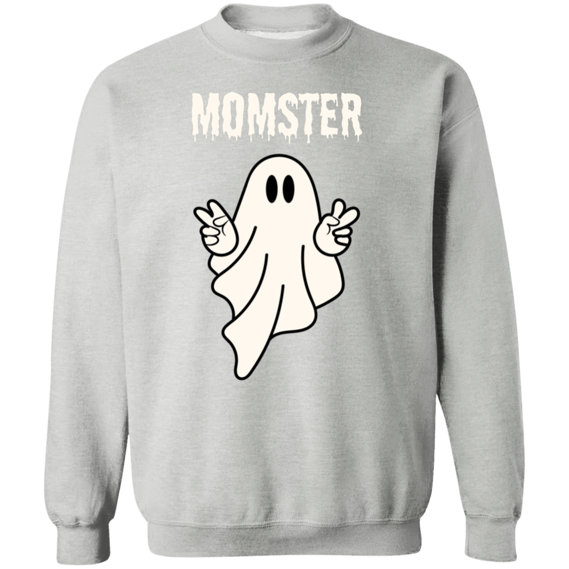 Momster Ghost Sweatshirt, Halloween Crewneck Sweater