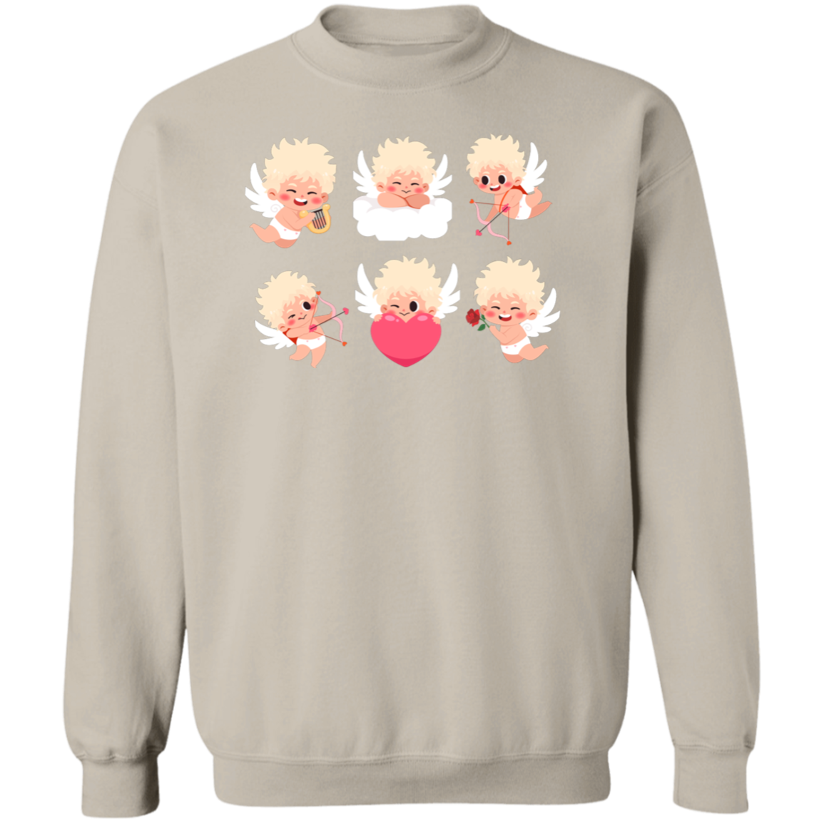 6 Cupids Pullover Sweatshirt, Valentines day Sweater, Valentines day Gift