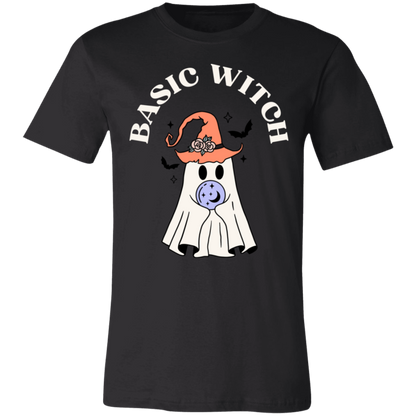 Basic Witch Short-Sleeve T-Shirt, Halloween T shirt, Halloween gift, Ghost Halloween