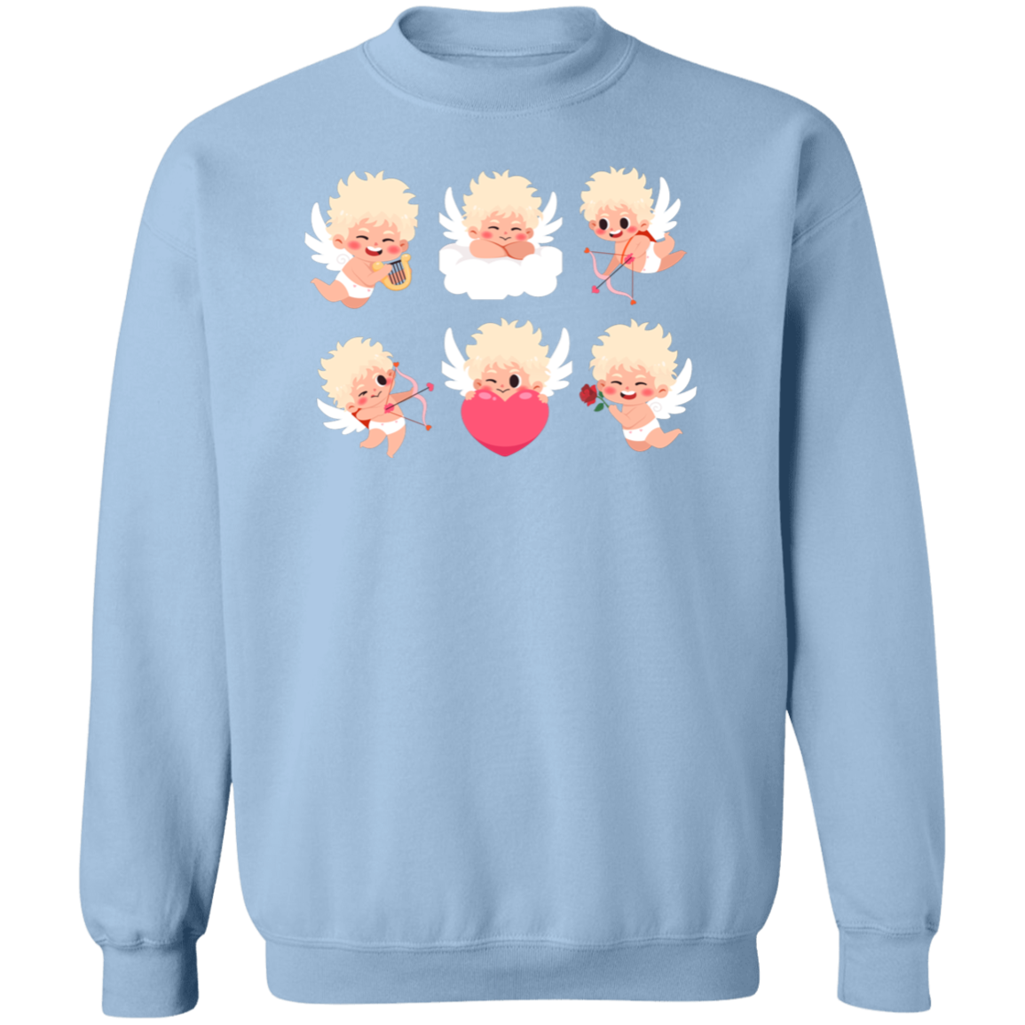 6 Cupids Pullover Sweatshirt, Valentines day Sweater, Valentines day Gift