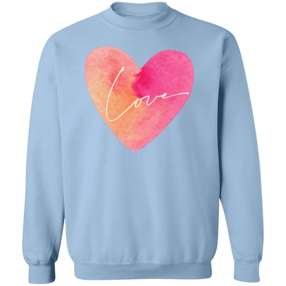 Love Heart Pullover Sweatshirt, Valentines Day Gift, Gift for her