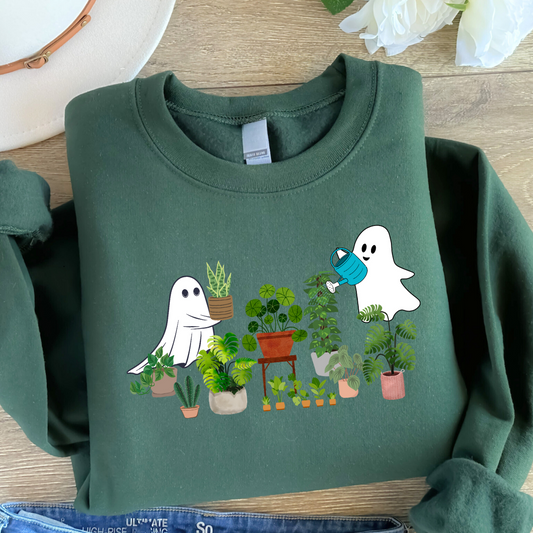 Ghost Plant Sweatshirt, Halloween Sweater, Plant Mama gift