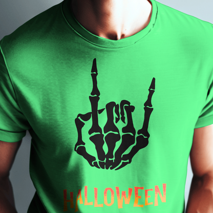 Halloween Skeleton Hand T-Shirt. Halloween Shirt for Men, Halloween Gifts for Dad