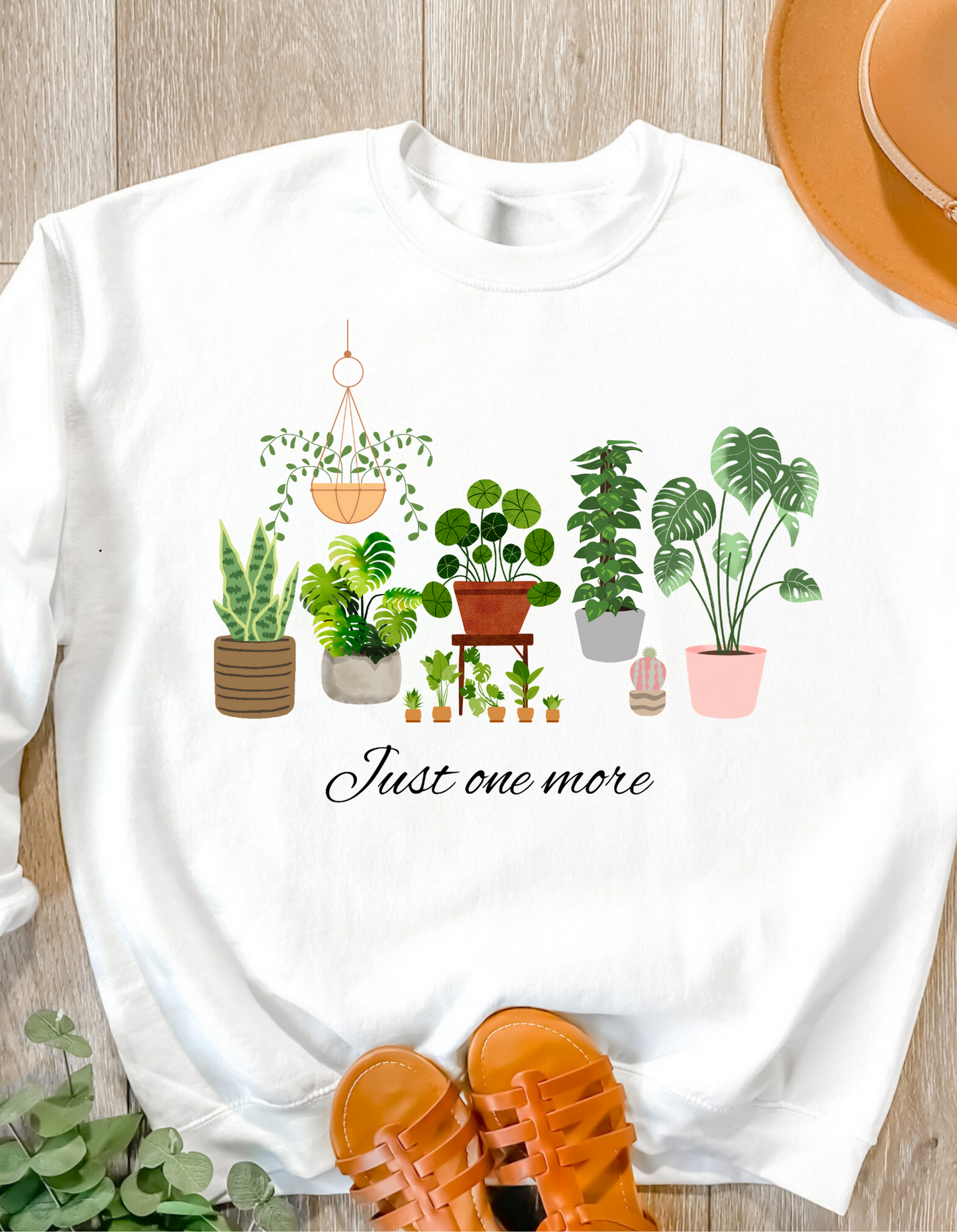 Just One More Plant Sweatshirt, Plant lady Sweater, Gardening Sweatshirt gift, Crazy plant lady, Indoor plant life, Plant Mama Sweater