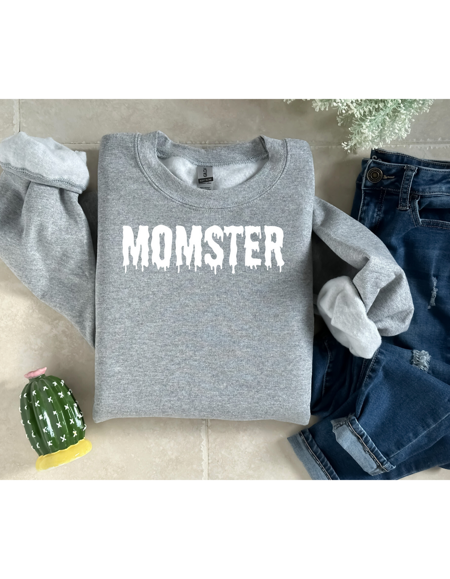 Momster Halloween Sweatshirt, Halloween Sweater,Halloween Crewneck