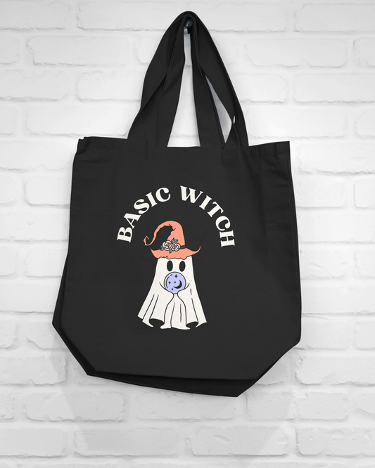 Basic Witch Canvas Tote Bag