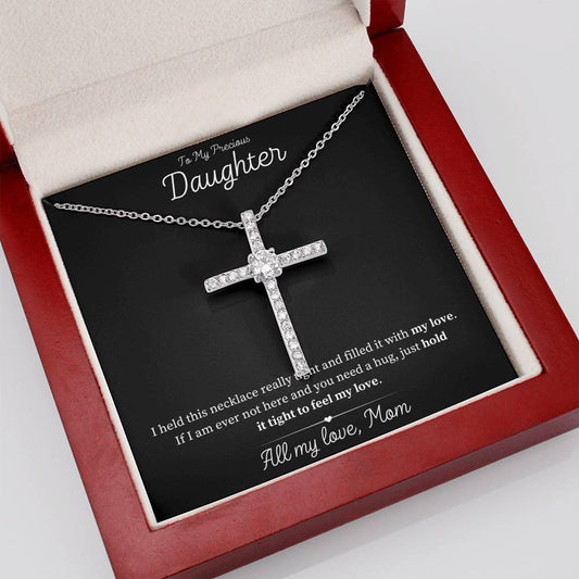 To My Precious Daughter! [Almost Sold Out] Cross Necklace