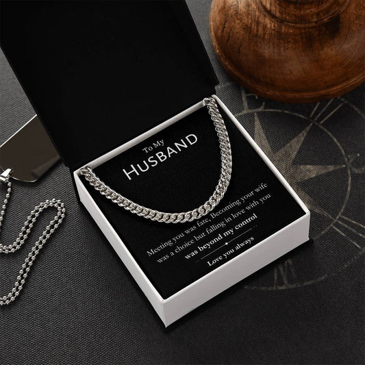 To My Husband - Cuban Link Chain [Almost sold out]