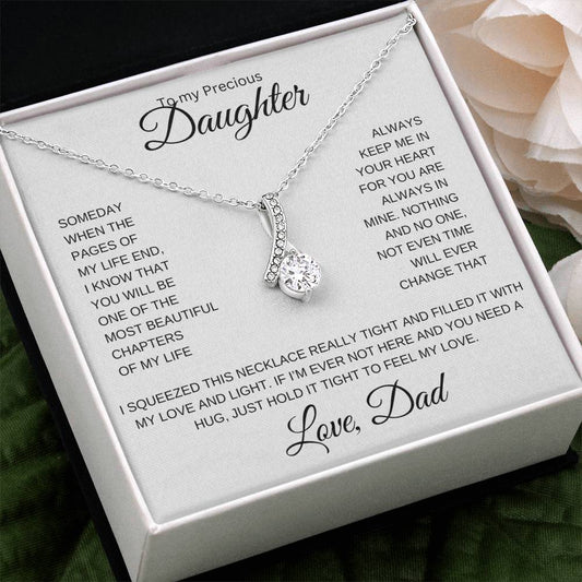 To my precious Daughter | Love Dad | Alluring Necklace