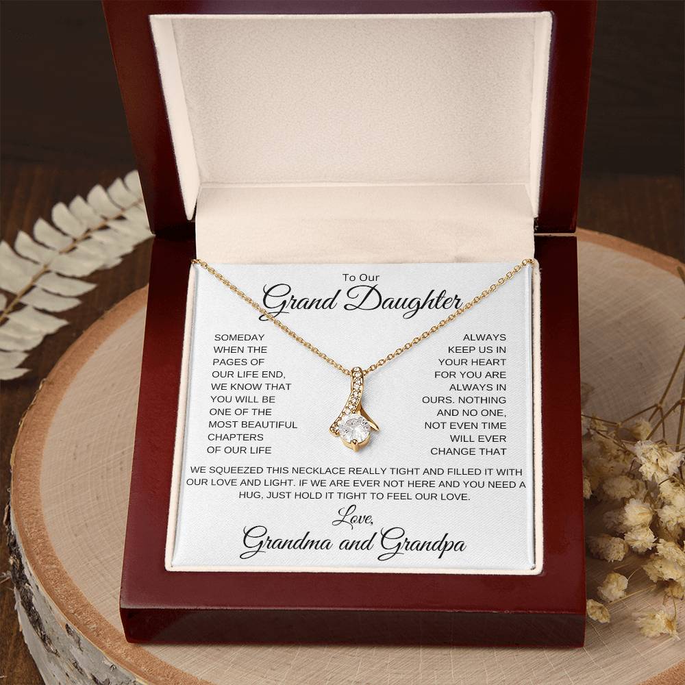 To Our Granddaughter | from Grandma and Grandpa | Alluring Beauty Necklace