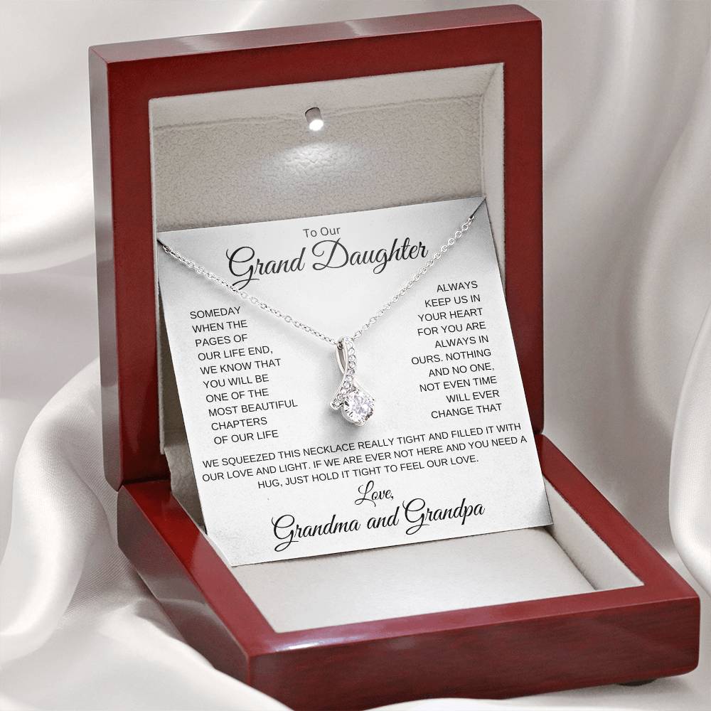 To Our Granddaughter | from Grandma and Grandpa | Alluring Beauty Necklace