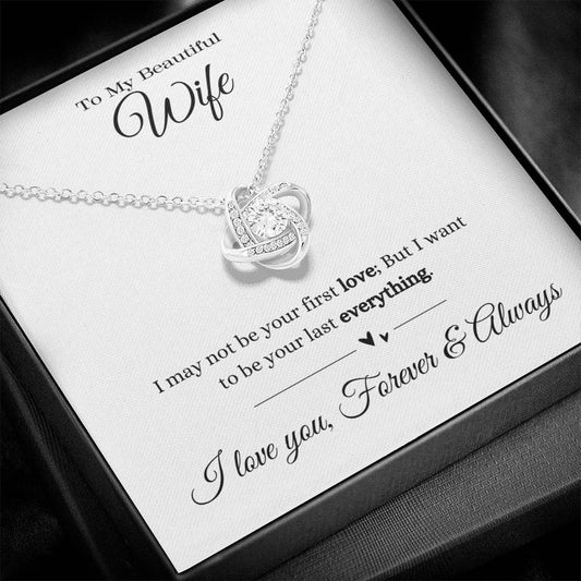 To My Beautiful Wife | Love Knot Necklace