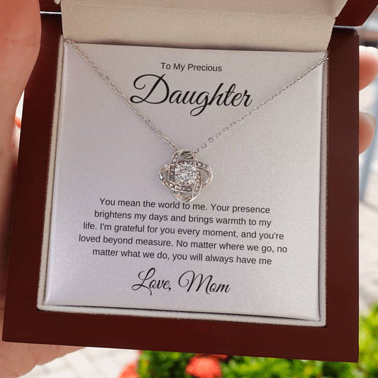 To My Precious Daughter - With Customizable Message Card